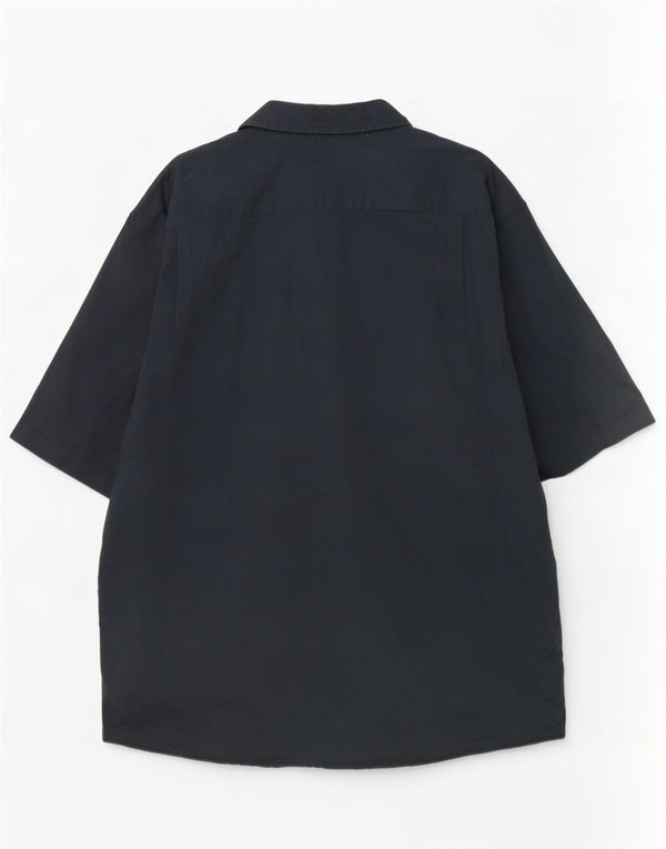 Cămașă cu mânecă scurtă Wrangler pentru bărbați, bumbac negru 3XL