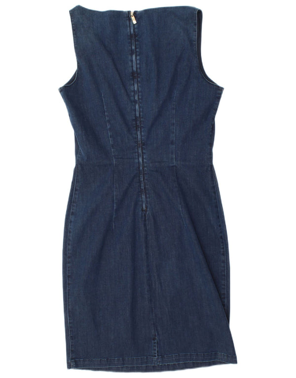 Rochie de denim fără mâneci pentru femei Armani Jeans IT 46 mare bumbac bleumarin