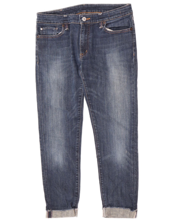 Blugi skinny crop pentru femei Ralph Lauren W29 L26 bumbac albastru