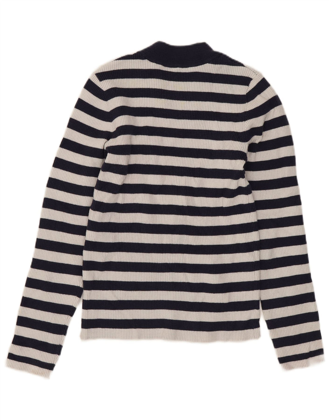 Pulover Levi's Crop Crew Deck Jumper pentru femei UK 8 Mic bleumarin cu dungi