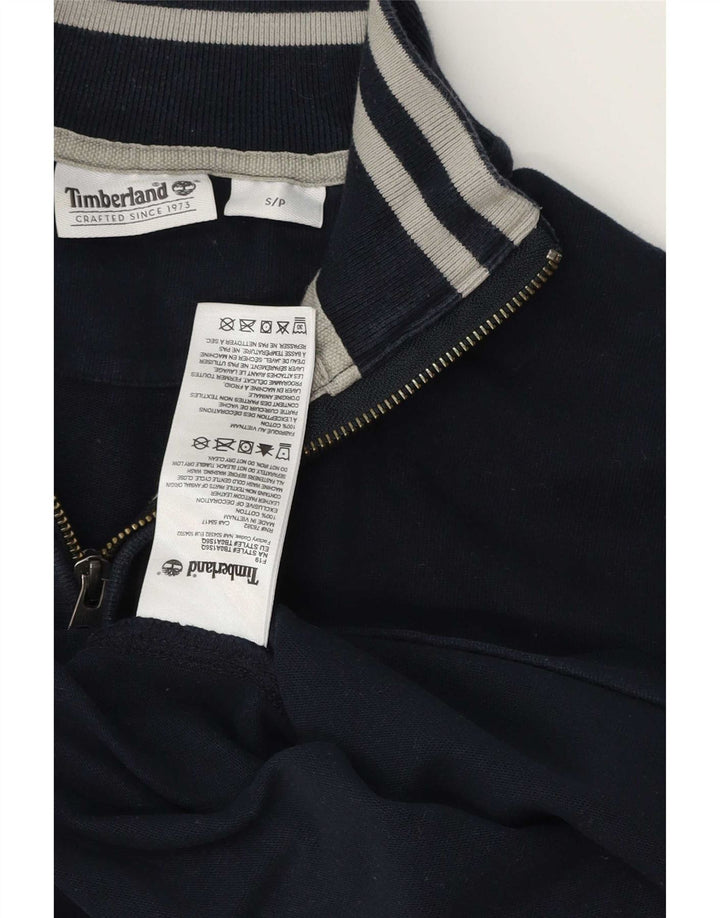 Hanorac pentru bărbați Timberland, cu fermoar, cu gât, din bumbac mic, albastru bleumarin