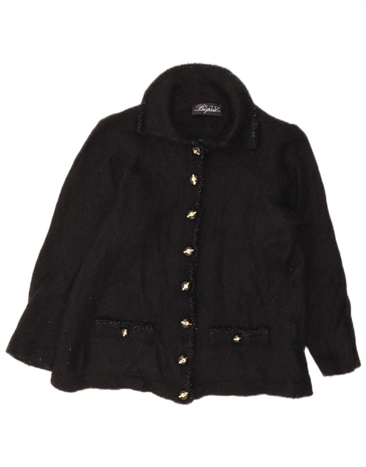 Pulover cardigan pentru femei La Perla UK 12 Medium Black Mohair