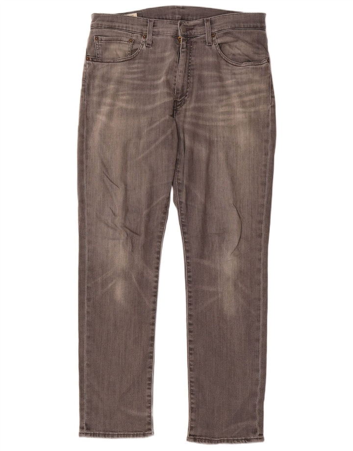 Blugi drepti pentru bărbați Levi's W34 L30 bumbac gri
