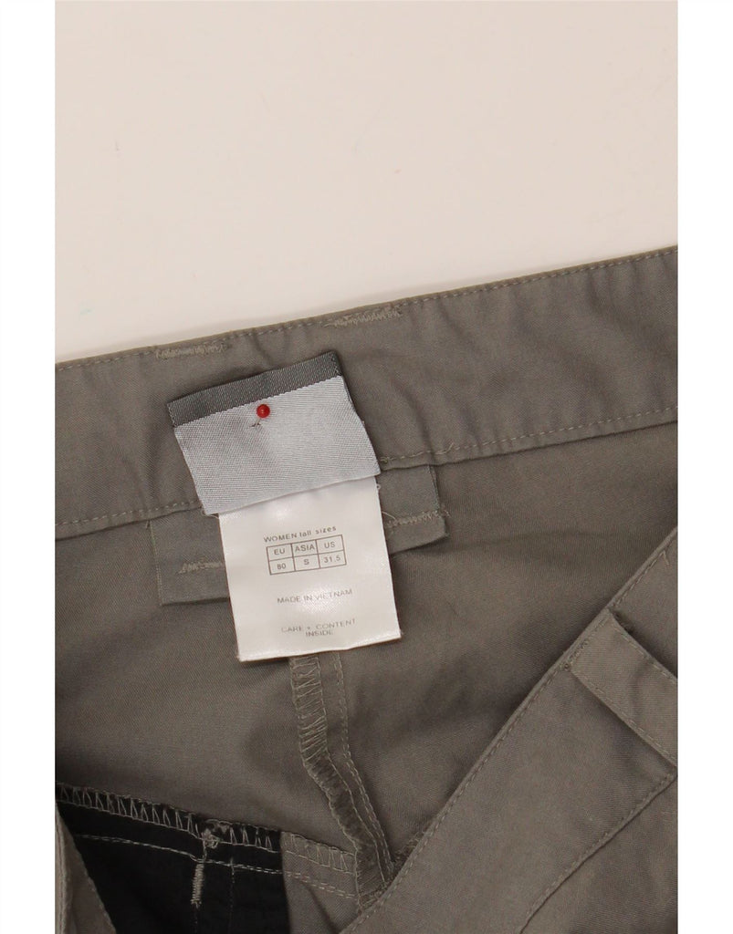 JACK WOLFSKIN Womens Tall Straight Cargo Trousers W31.5 L34 Grey Polyester Vintage Jack Wolfskin and Second-Hand Jack Wolfskin from Messina Hembry 