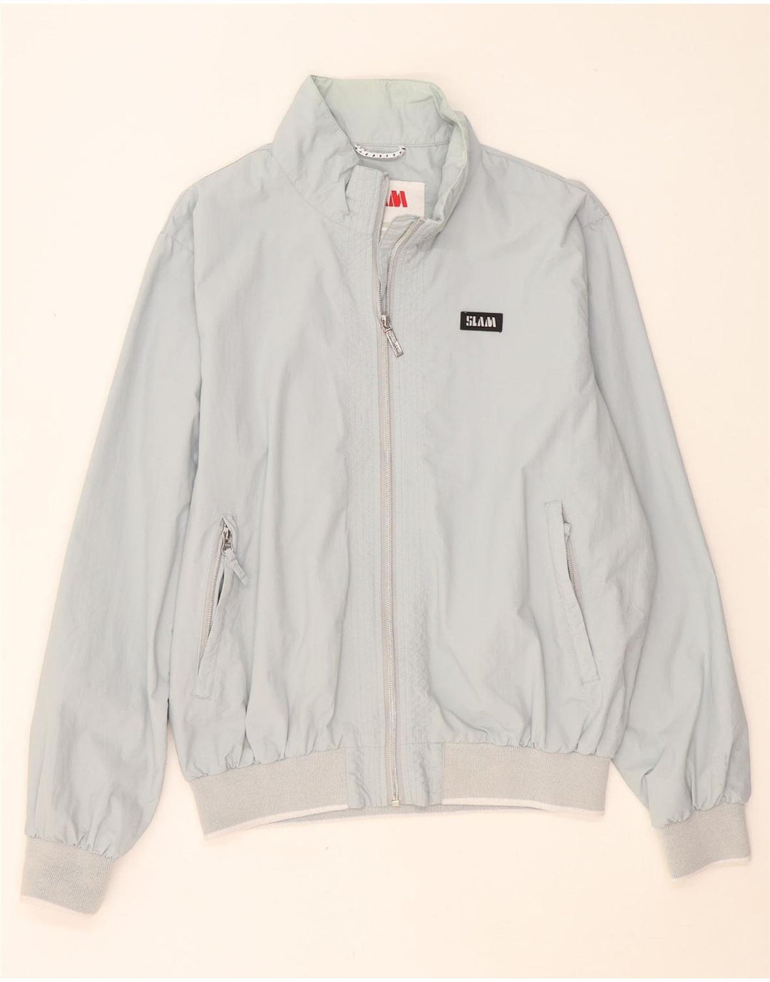 Slam Bomber Jacket pentru bărbați UK 40 Large Blue Nylon