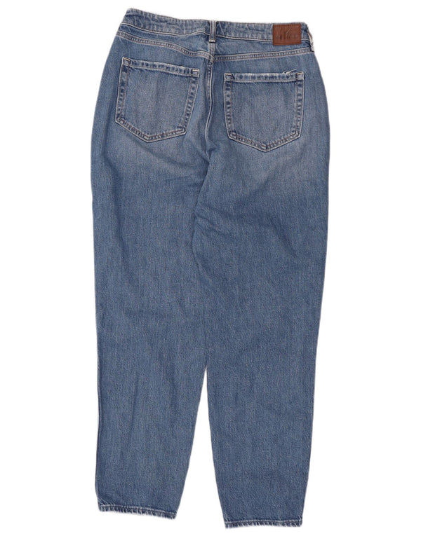 Blugi conici Hollister pentru femei cu talie înaltă US 10 Large W30 L28 Blue Bumbac