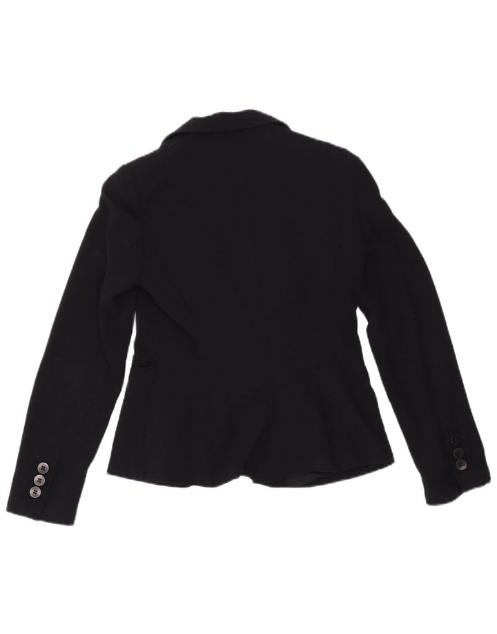 Jachetă Blazer pentru femei Emporio Armani cu 2 nasturi UK 8 Mic Bleumarin