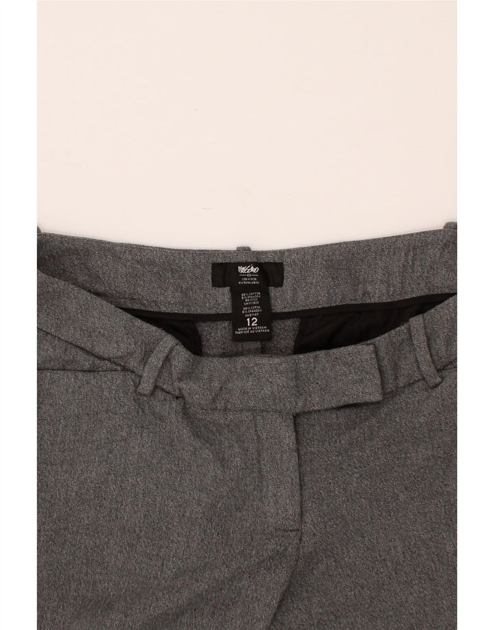 MOSSIMO Womens Slim Suit Trousers US 12 Large W36 L24  Grey Cotton Vintage Mossimo and Second-Hand Mossimo from Messina Hembry 
