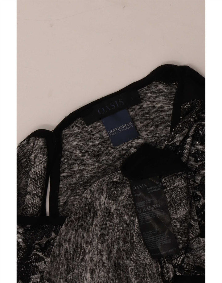Bluză pentru femei Oasis, UK 10, Poliester, Floral, Negru