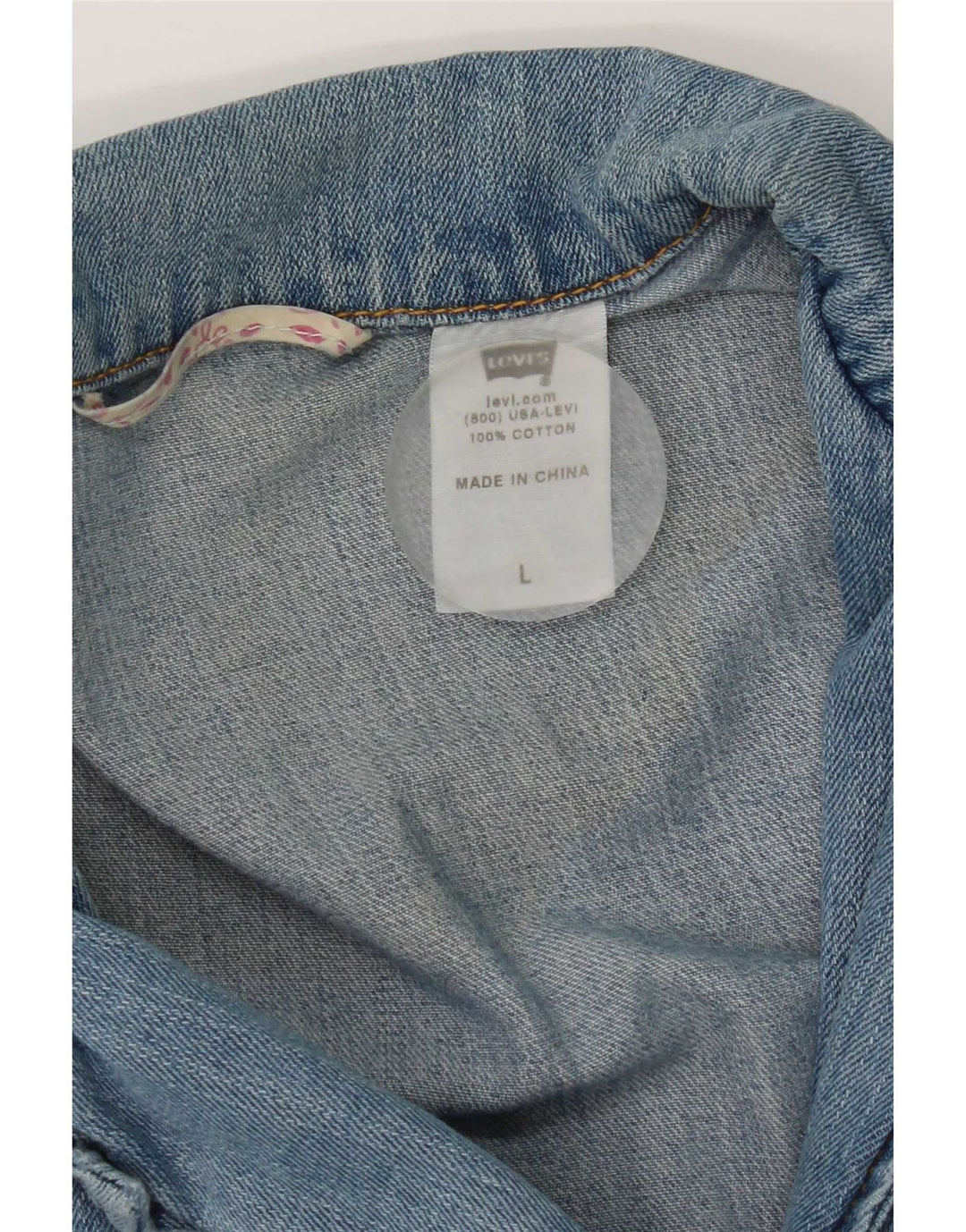 Jachetă Levi's de denim cu 3 nasturi pentru femei UK 16, mare, albastru, bumbac