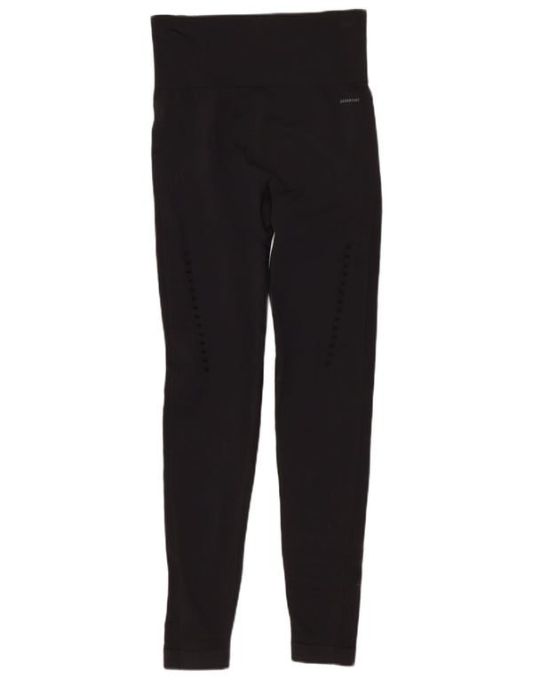 Leggings adidas cu talie înaltă pentru femei UK 4 XS poliamidă neagră