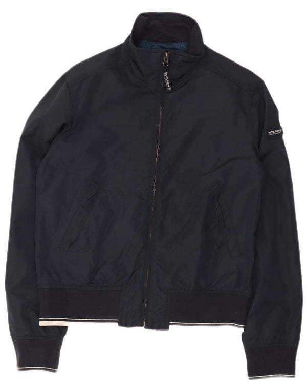Jachetă bomber pentru băieți Woolrich 13-14 ani, nailon bleumarin
