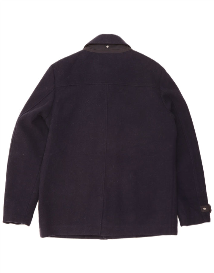 Jachetă pentru bărbați GEOX Respira Utility UK 42 XL Lână bleumarin
