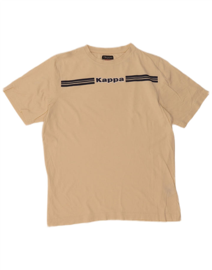 Tricou grafic pentru bărbați Kappa Top Medium Bej Bumbac