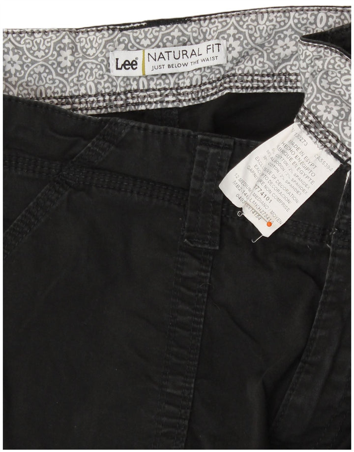 Pantaloni scurți chino pentru femei Lee Natural Fit US 12 Large W34 Bumbac negru
