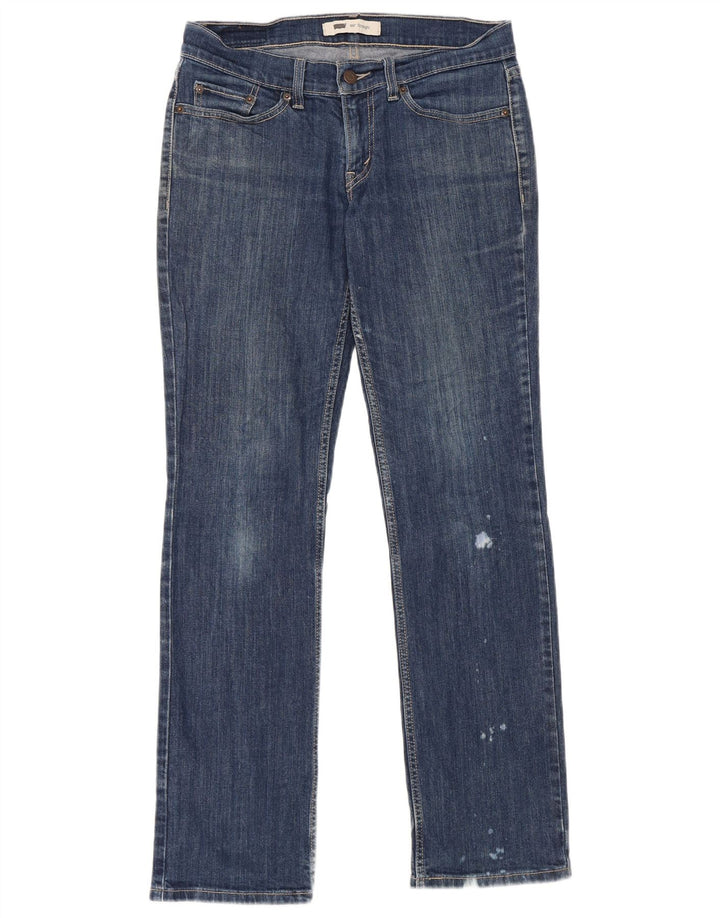 Blugi drepti pentru femei Levi's 524 W29 L32 Bumbac albastru