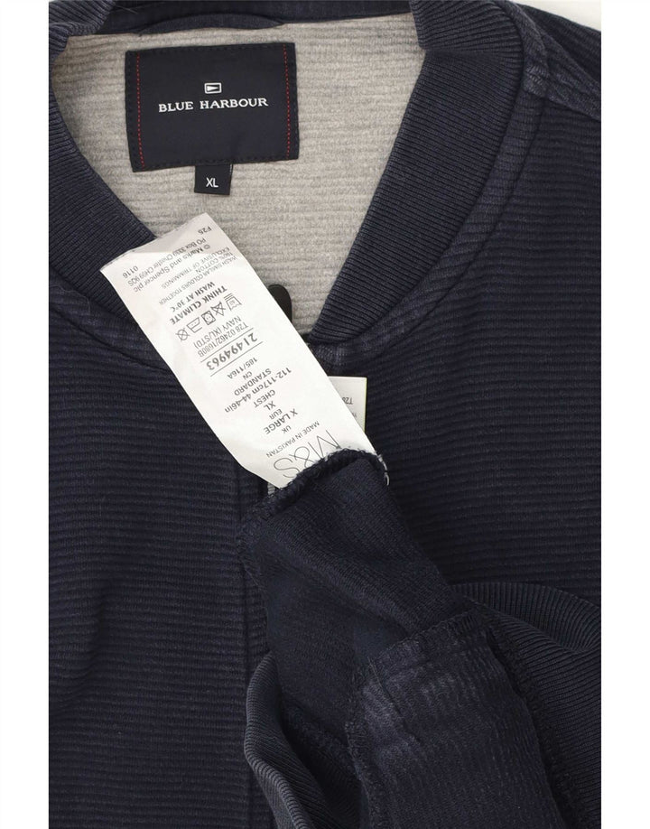 Marks & Spencer pentru bărbați Blue Harbour Trening Top Jachetă XL, bumbac bleumarin