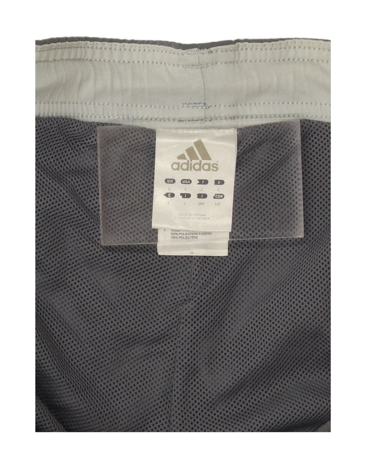 Pantaloni de trening grafic ADIDAS pentru bărbați, mari, gri, poliester