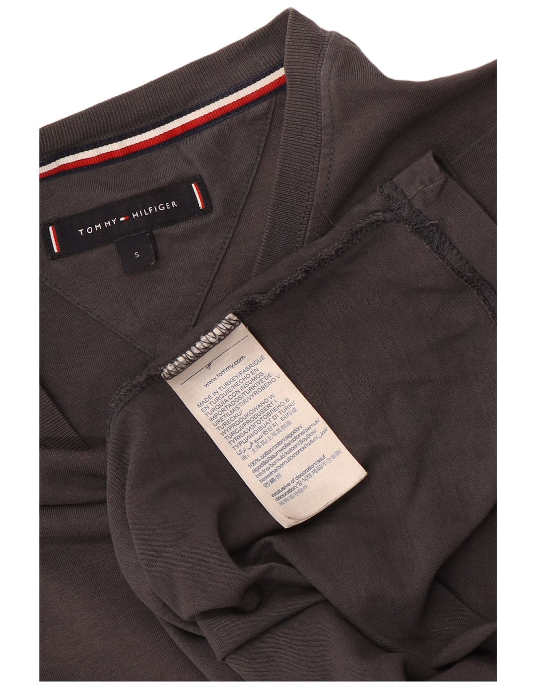 Tricou pentru bărbați Tommy Hilfiger Top mic, gri, bumbac