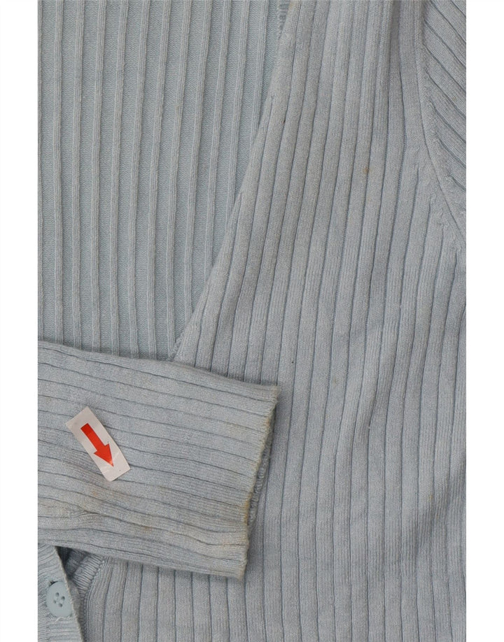 Pulover Cardigan pentru Damă Zara UK 12 Medium Blue Rayon