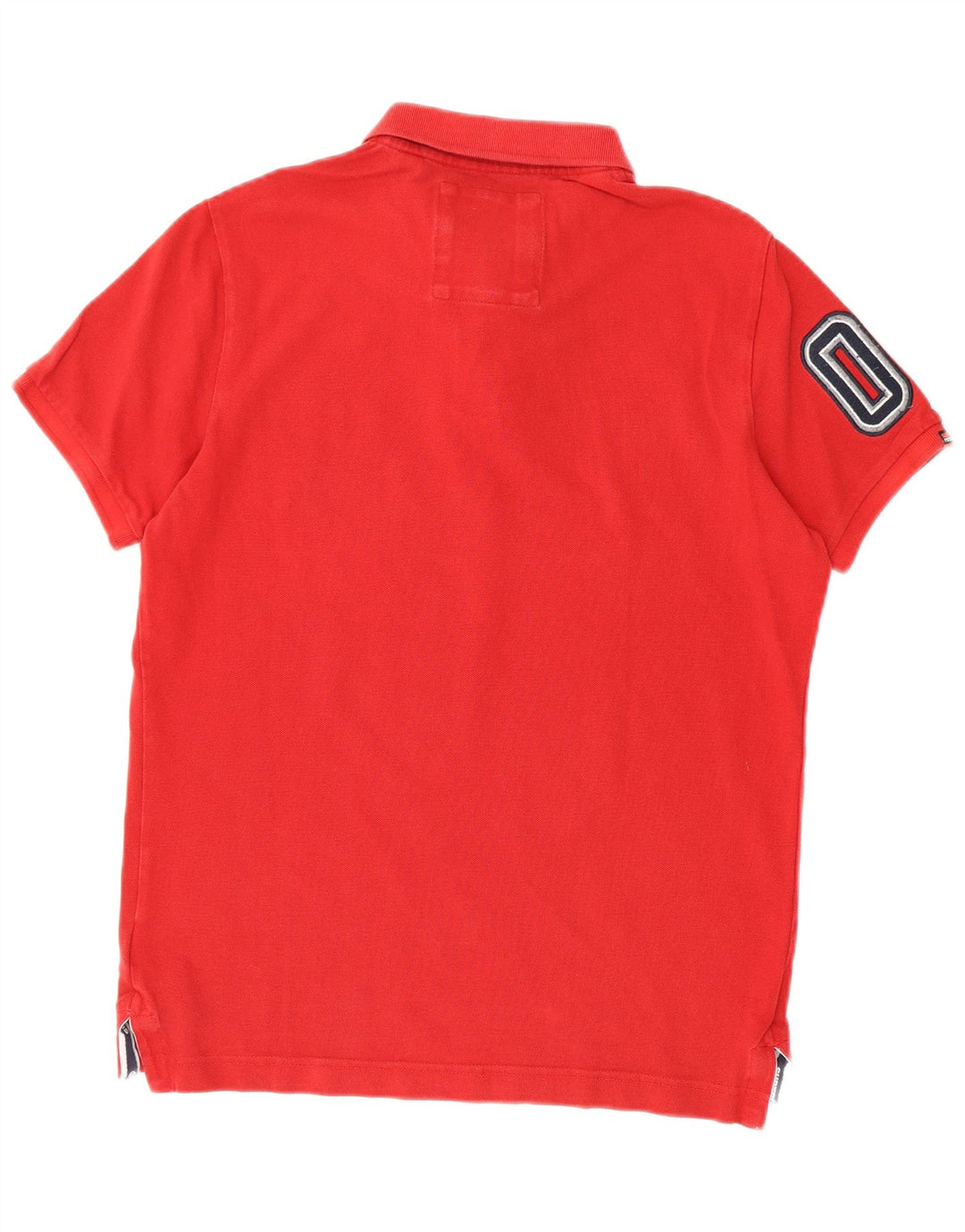 Tricou polo grafic pentru bărbați Superdry, bumbac roșu mare
