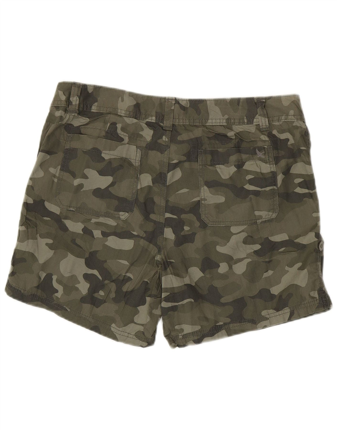 EDDIE BAUER Pantaloni scurți chino pentru femei US 12 Large W36 Khaki Camouflage Bumbac