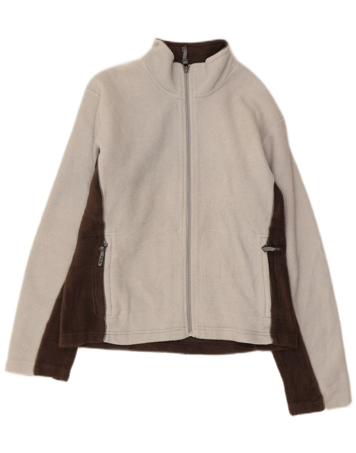 Jachetă din lână Fila pentru femei UK 16, maro mediu, poliester color bloc