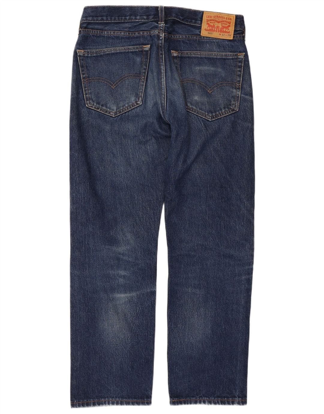 Blugi drepti pentru bărbați Levi's 505 W32 L29 Bumbac albastru