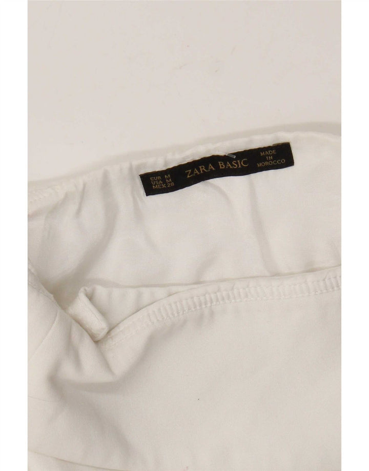 Fusta Mini Wrap Femei Zara Medium W28 Alb