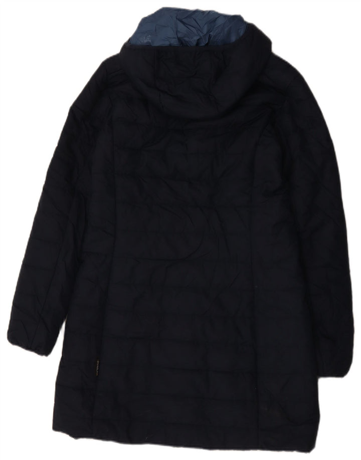 Jack Wolfskin Jachetă căptușită cu glugă pentru femei UK 8/10 Poliester bleumarin mic