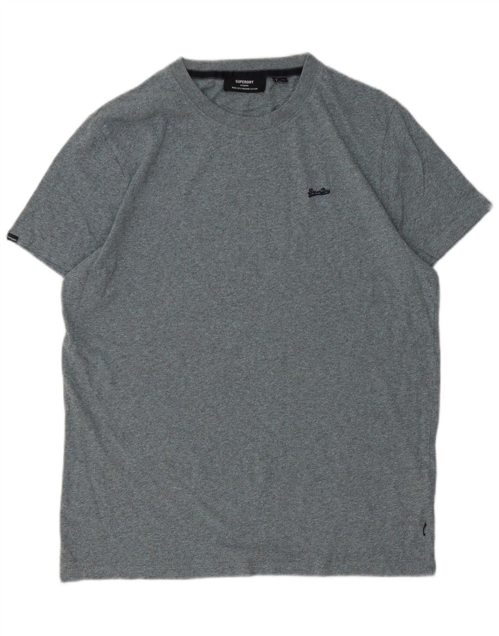 SUPERDRY Tricou Bărbați Top XL Bumbac Gri