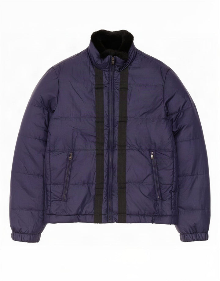 Jachetă căptușită pentru bărbați Hugo Boss EU 48 Medium Bleumarin Poliester