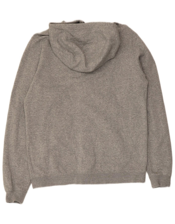 Nike Mens Hooded Zip Hoodie Sweater Medium Grey Cotton