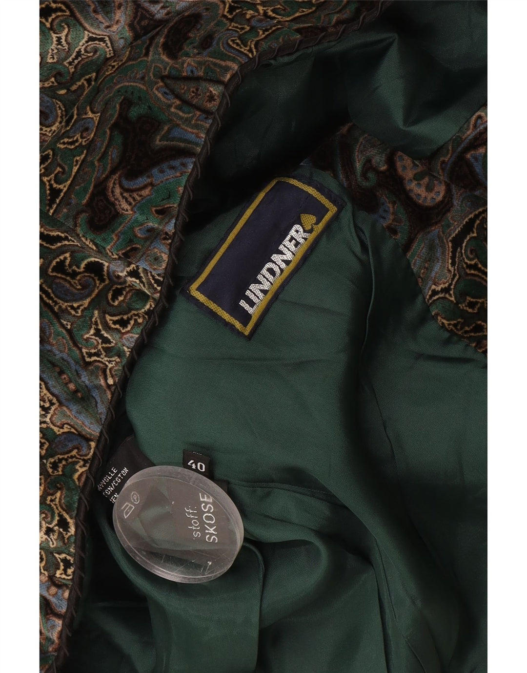 Blazer Vintage pentru femei cu 5 nasturi EU 40 Medium Multicolor Paisley