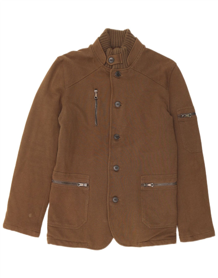 Jachetă de vânt pentru bărbați Zara UK 38 Medium Khaki Bumbac