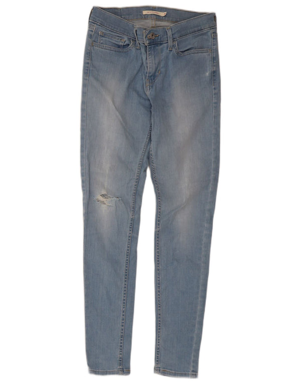 Blugi super skinny 710 distressed Levi's pentru femei W28 L30 bumbac albastru