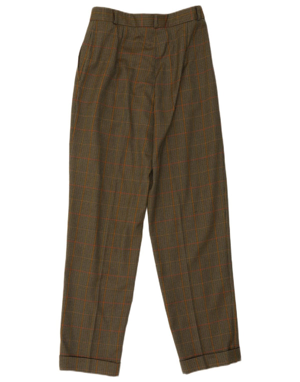 Pantaloni de costum vintage pentru femei cu talie înaltă EU 38 Medium L30 L30 Verde