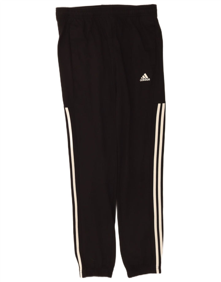 Pantaloni de trening Adidas pentru bărbați Joggeri, bumbac mediu negru