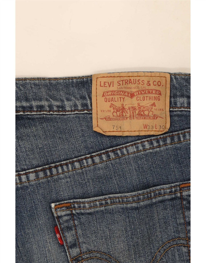 Pantaloni scurți Levi's 751 Denim W33 Medium Blue Bumbac