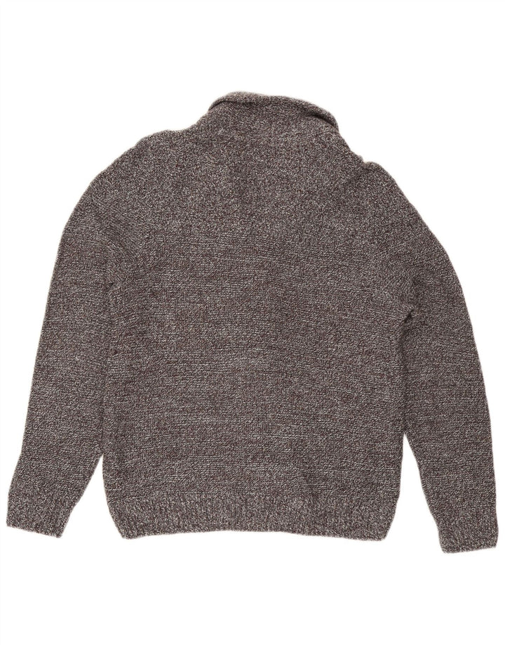 Pulover cardigan pentru bărbați Marks & Spencer, mare, gri cu pete acrilice