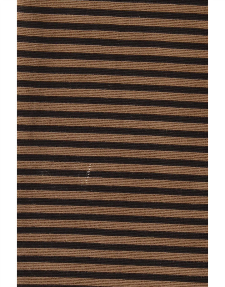 LAURA ASHLEY Rochie schimbătoare pentru femei cu mâneci 3/4 UK 12 Medium Bej cu dungi