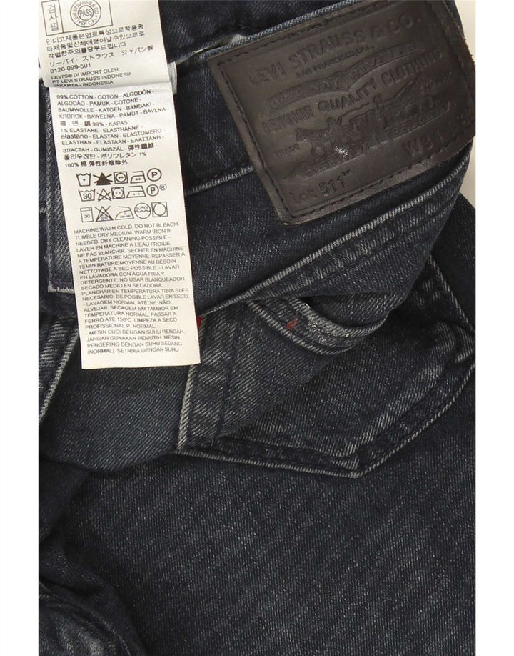 Blugi pentru bărbați Levi's 511 Slim W31 L32 Bumbac bleumarin