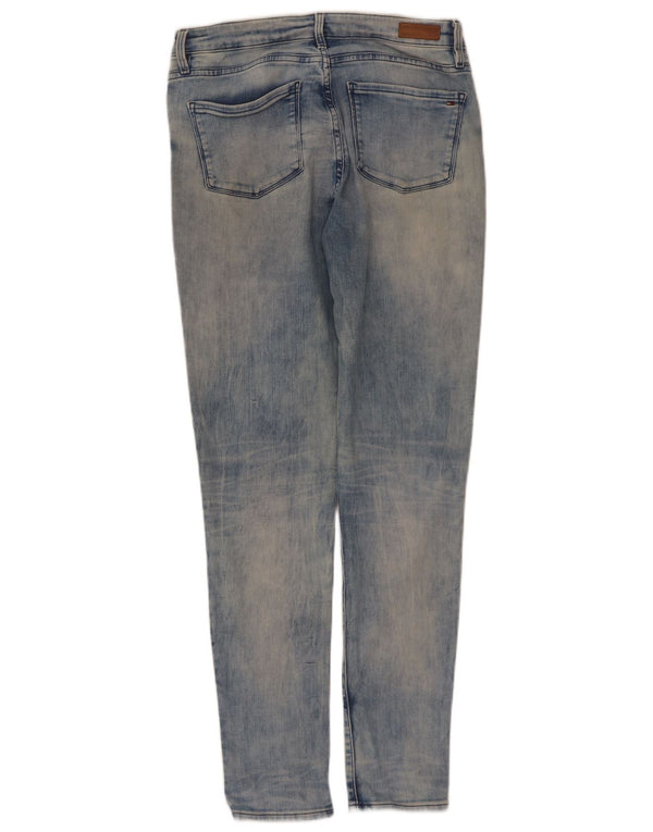 Blugi skinny distressed pentru femei Tommy Hilfiger W30 L30 bumbac albastru