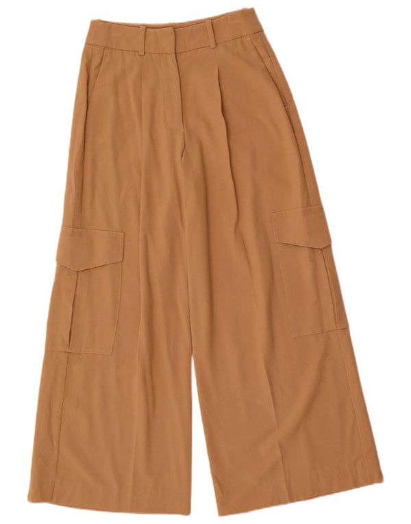 MARKS & SPENCER Pantaloni cargo pentru femei cu talie înaltă UK 6 XS W24 L27 Bej