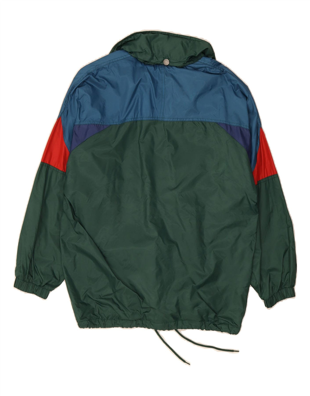 BRUGI Mens Rain Jacket UK 36 Small Green Colourblock Polyamide Vintage Brugi and Second-Hand Brugi from Messina Hembry 