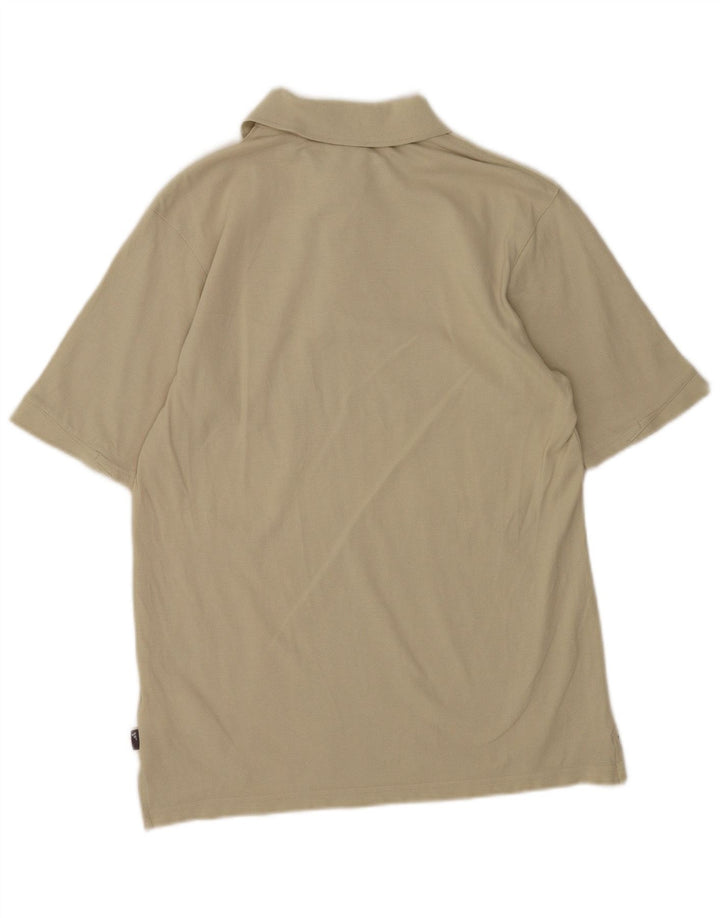 Tricou polo pentru bărbați Adidas mic, bej, bumbac