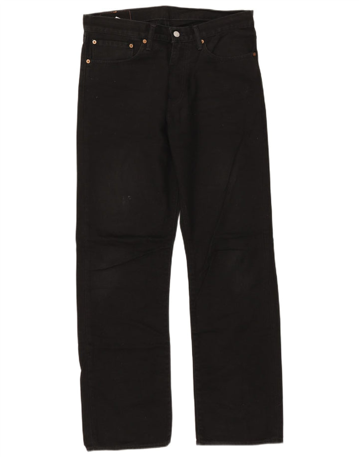 Blugi drepti pentru bărbați Levi's 751 W34 L32 bumbac negru