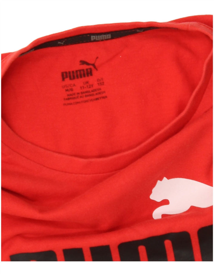 Tricou grafic PUMA Fete Top 11-12 Ani Roșu