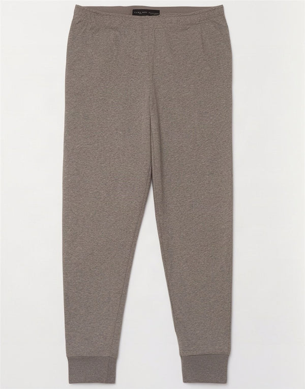 Pantaloni de trening pentru bărbați Zara Joggeri mari, gri bumbac cu pete