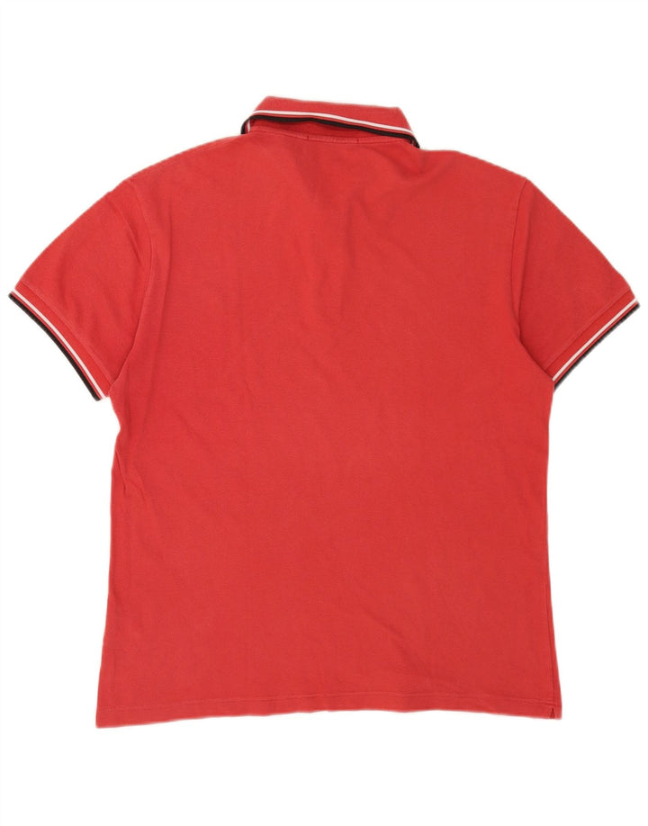 Cămașă polo Fred Perry pentru bărbați, bumbac roșu mediu